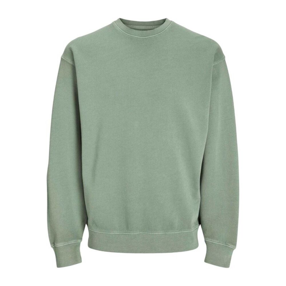 Jack And Jones Unisex Adult Faded Drop  Sweatshirt / Iceberg Green